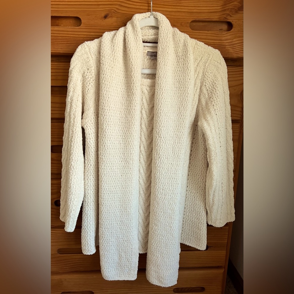 JJill chenille sweater with matching scarf
